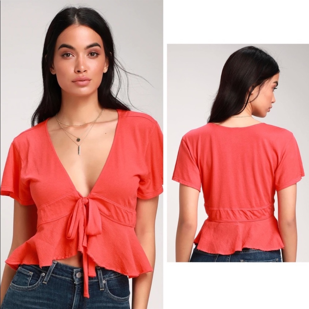 New Free People We the free knot blouse medium